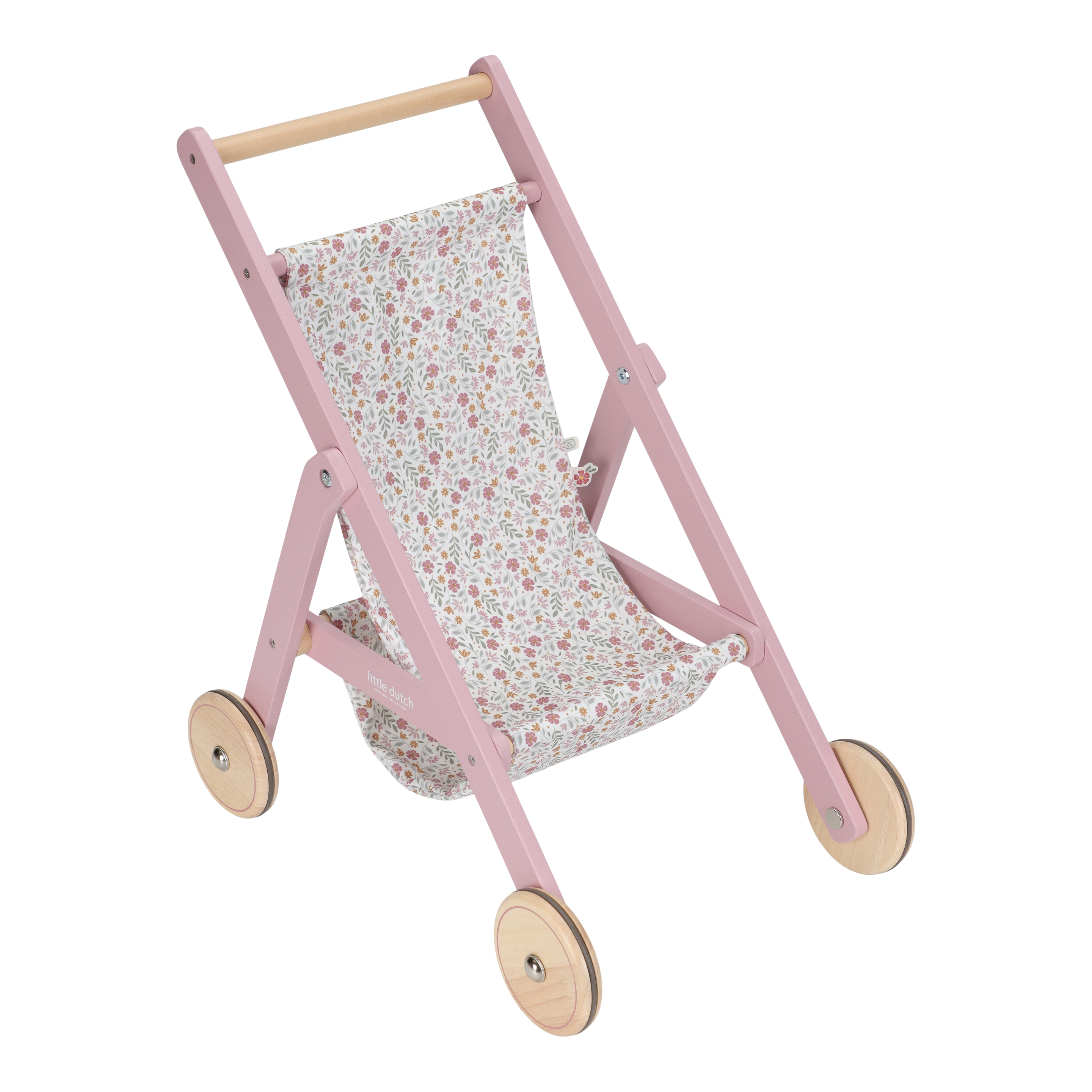 Little Dutch Houten Poppenbuggy | Roze