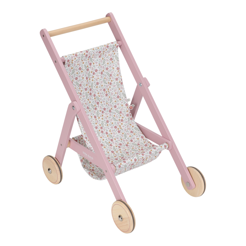 Little Dutch Houten Poppenbuggy | Roze