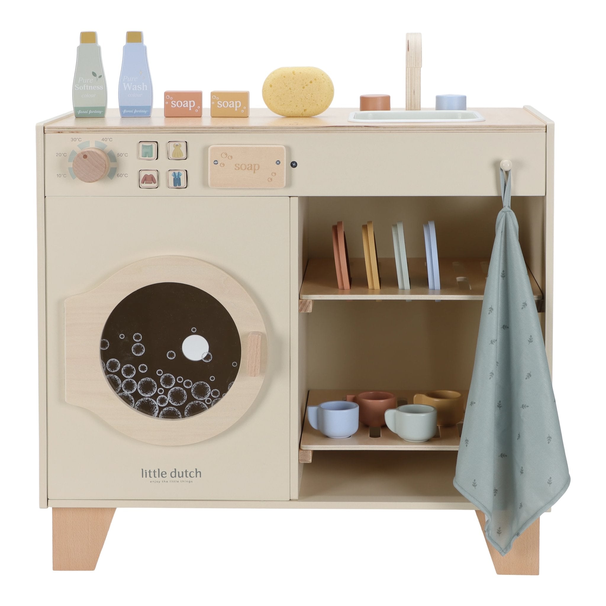* Little Dutch Houten Wasmachine