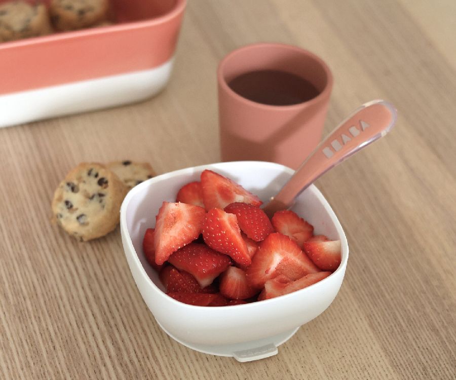 Beaba Siliconen eetset | Terracotta