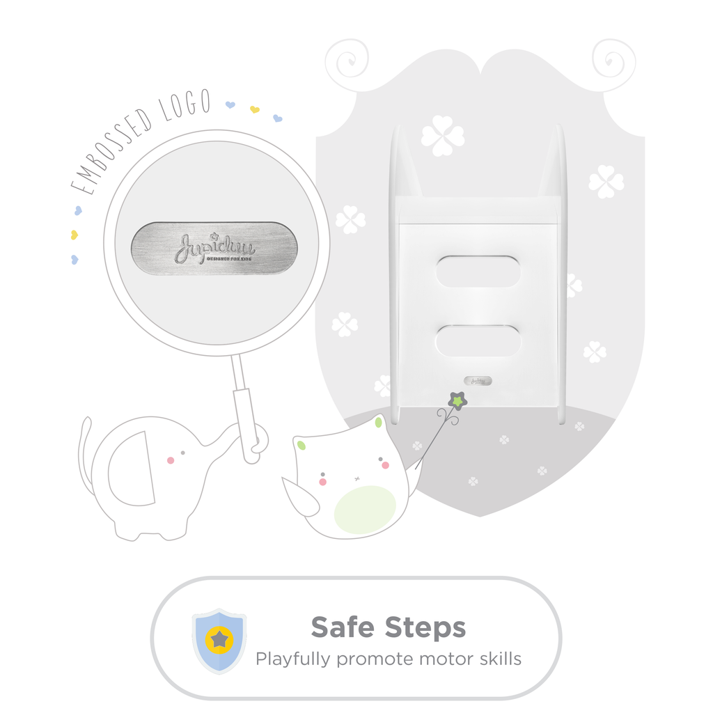 Jupiduu Glijbaan blauw hout 145x43x68cm - Blue Whale