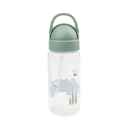 Done By Deer Drinkbeker met rietje Croco Green