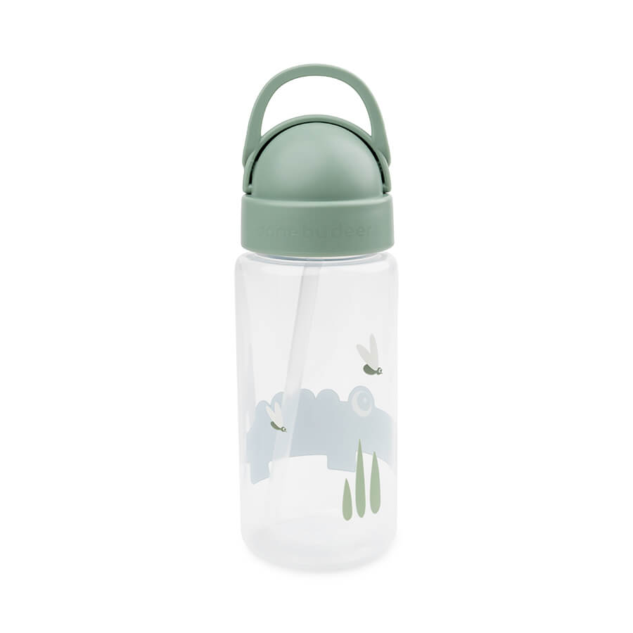 Done By Deer Drinkbeker met rietje Croco Green
