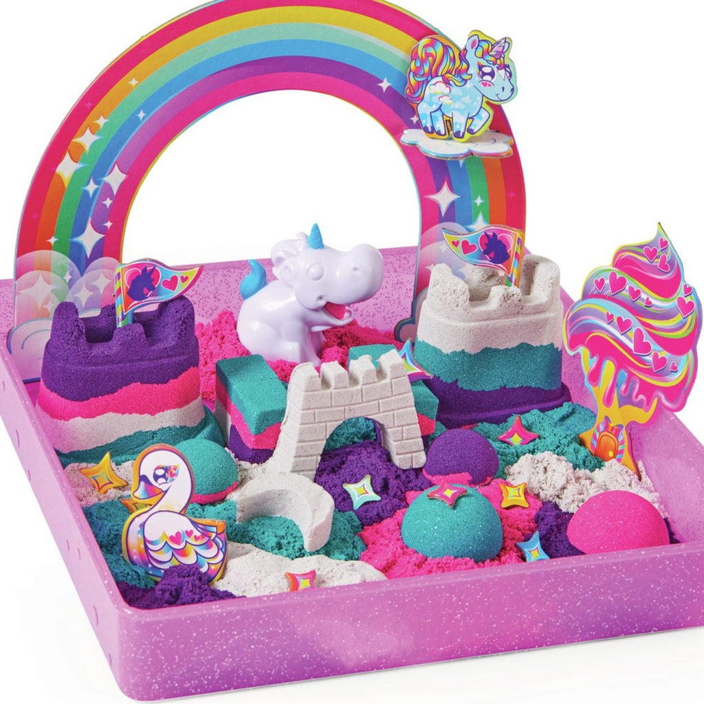 Kinetic Sand Unicorn Kingdom speelset met 907 g kinetisch speelzand bij De Gele Flamingo