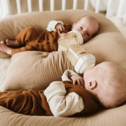 Ilmaha Voedingskussen + Hoes Tweeling Hydrofiel | Taupe