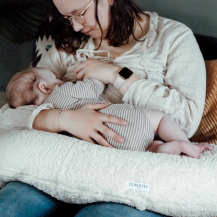 Ilmaha Voedingskussen 180cm | Teddy Ecru