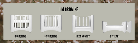 Leander Meegroeibed Baby Junior 0-7j | Wit 70x120 cm