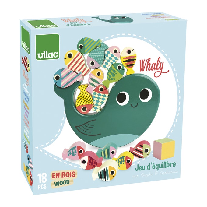* Vilac Houten Balanceerspel - Walvis Door Ingela P.