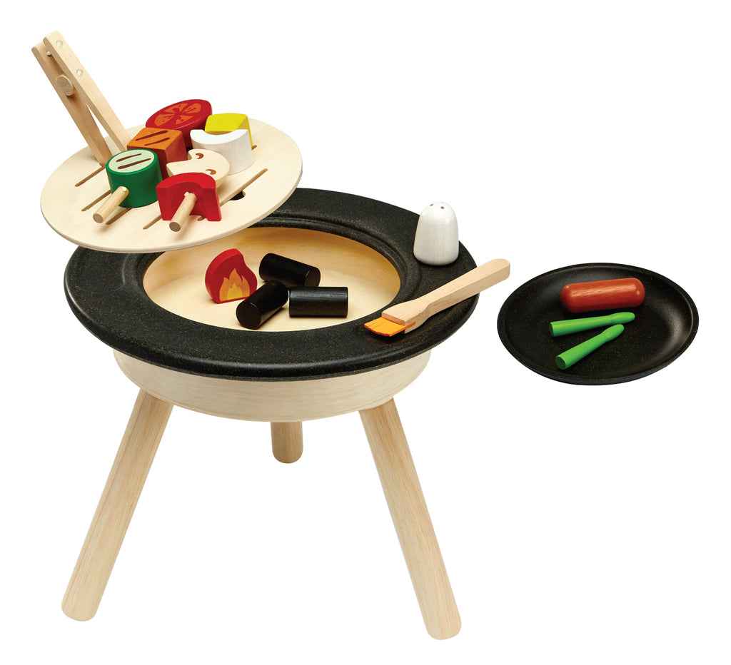 * Plantoys Houten BBQ Playset