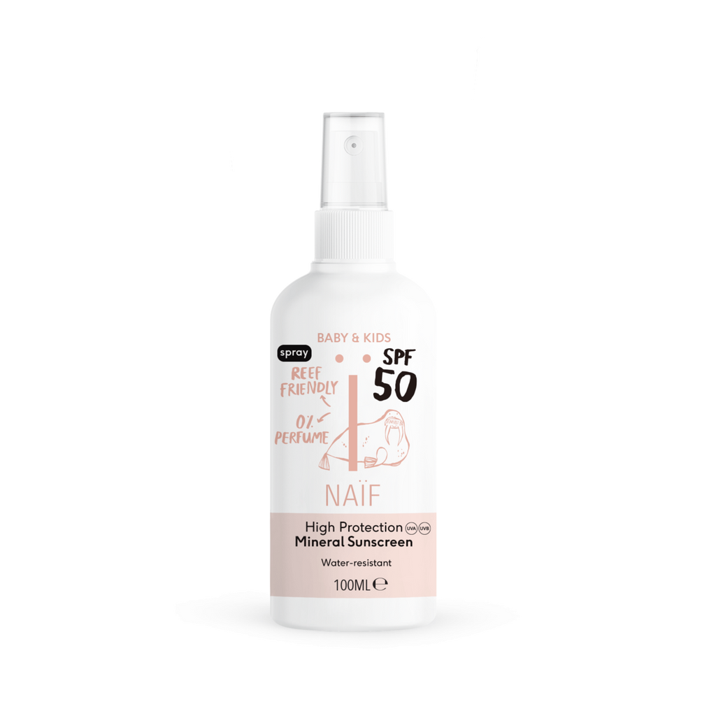 Naïf Zonnebrand Spray Voor Baby & Kids SPF50 0% Parfum | 100ml