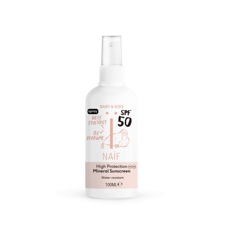 Naïf Zonnebrand Spray Voor Baby & Kids SPF50 0% Parfum | 100ml