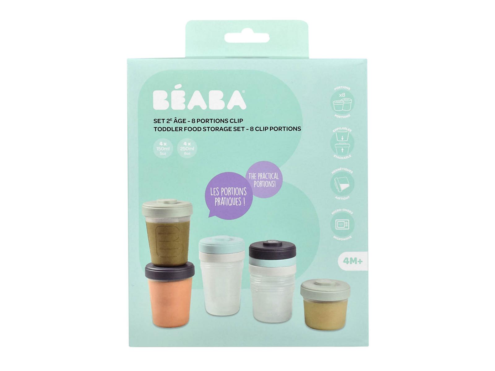 Béaba Bewaarpotjes Food Clip 4x150ml / 4x250ml