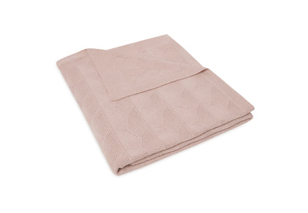 * Jollein Ledikant Deken 100x150cm | Shell Knit Wild Rose