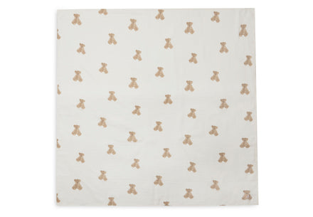Jollein Hydrofiele Doek 115x115cm 2-Pack | Teddy Bear
