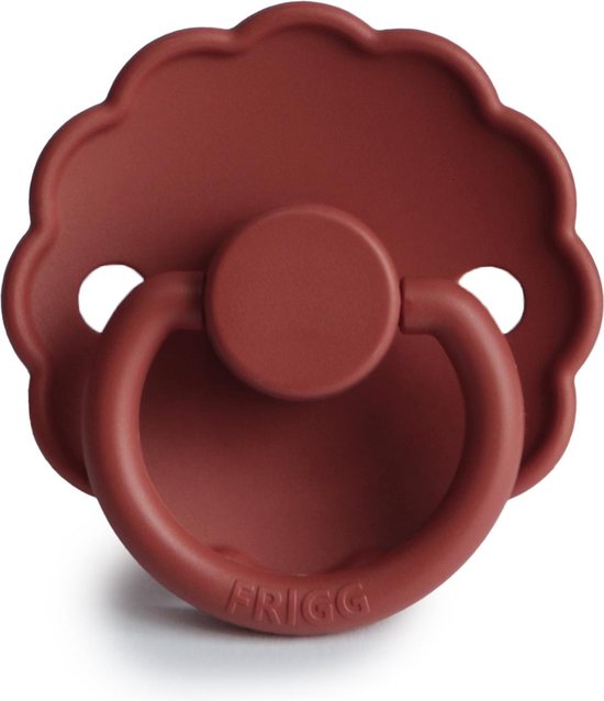 Frigg * Daisy Siliconen Fopspeen 0-6M Rond Baked Clay
