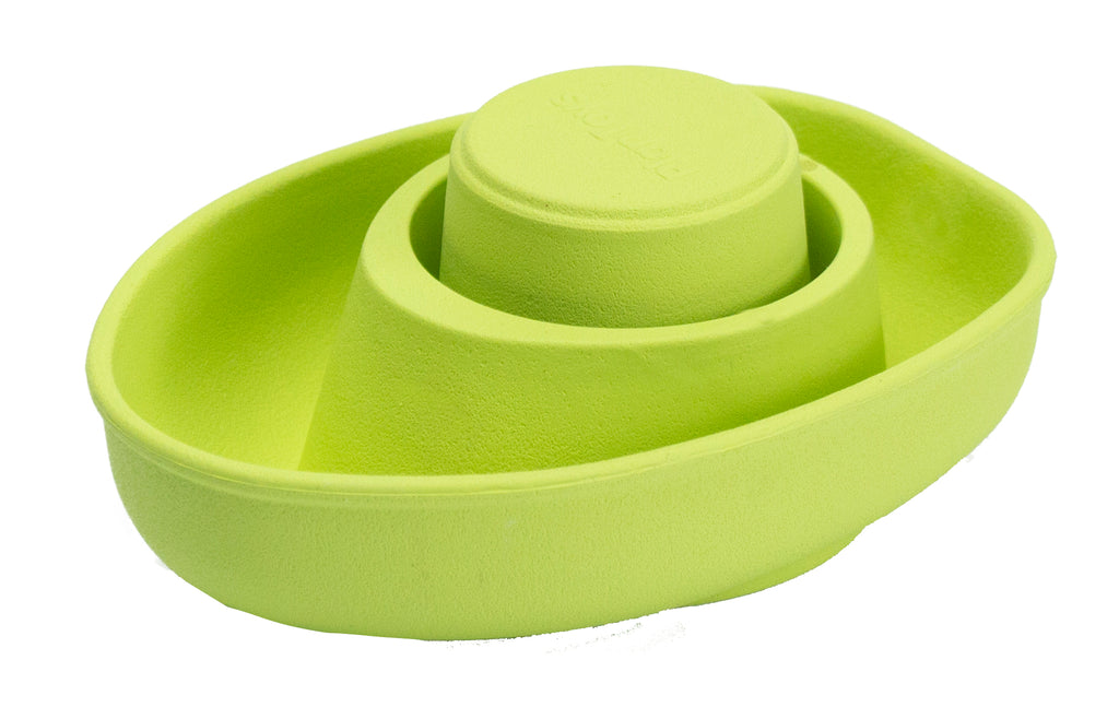 * Plantoys Badspeelgoed Rubber Boat | Pastel Green