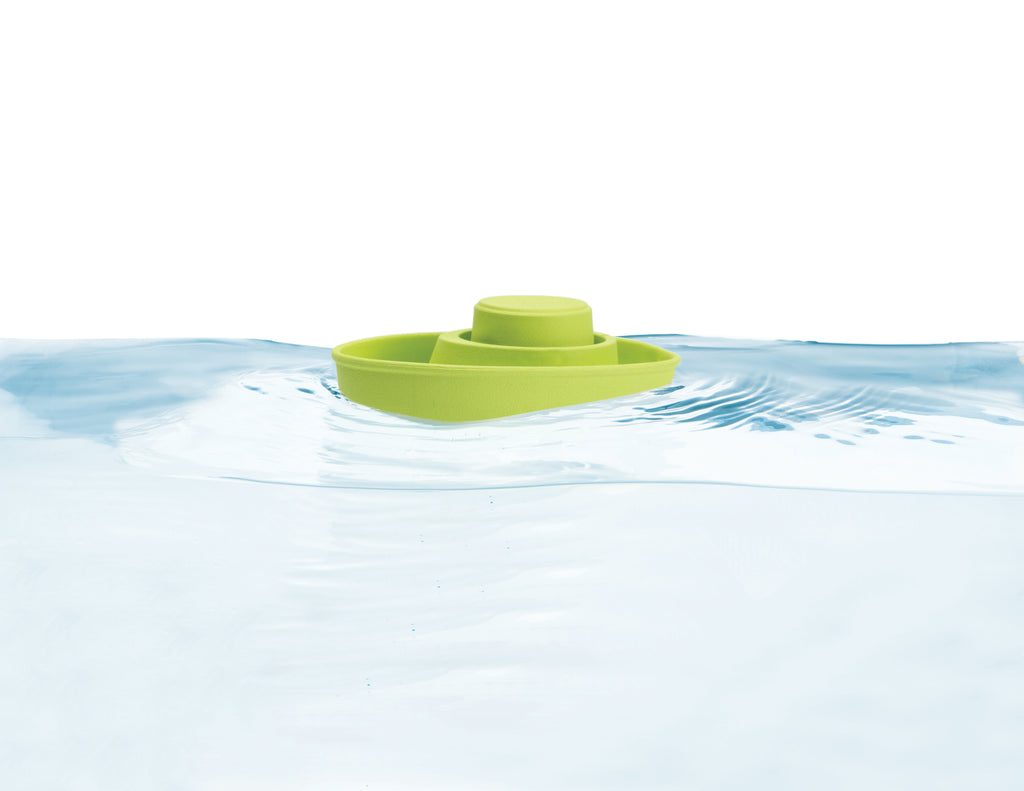 * Plantoys Badspeelgoed Rubber Boat | Pastel Green