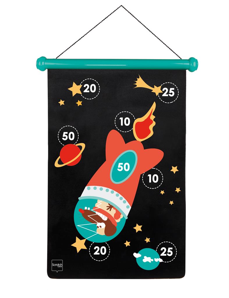 *  Scratch Magnetisch Dubbelzijdig Darts Bord | Space