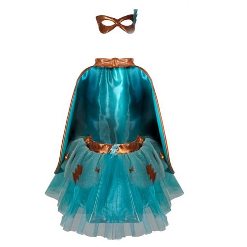 * Great Pretenders Super-Duper Tutu + Cape + Masker 4-6 jaar