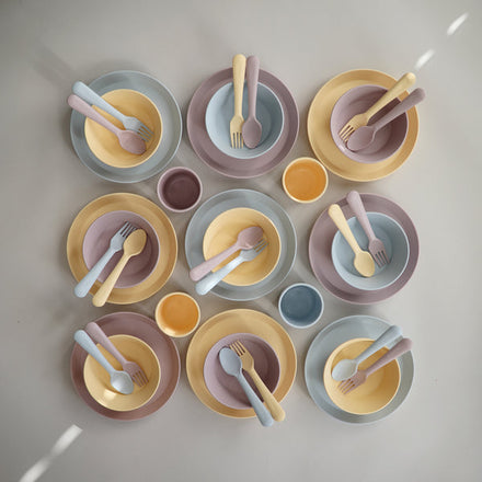 Mushie Bestek Fork Spoon | Soft Lilac