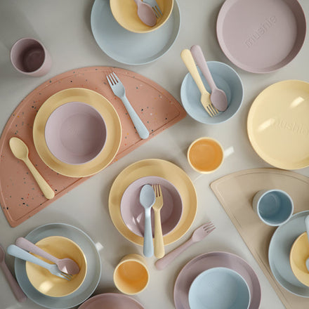 Mushie Bestek Fork Spoon | Soft Lilac