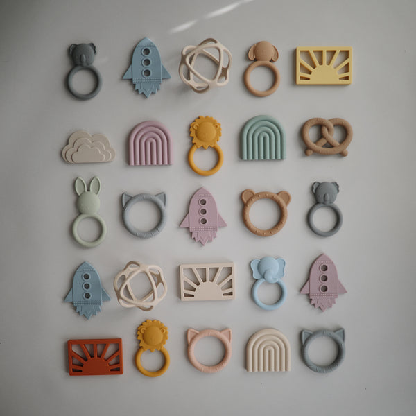 Mushie Bijtspeeltje Silicone Rocket Teether