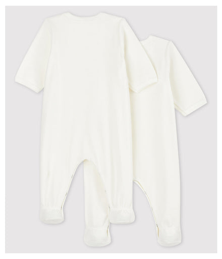 * Petit Bateau Baby Pyjama Set 2 Katoen | Offwhite