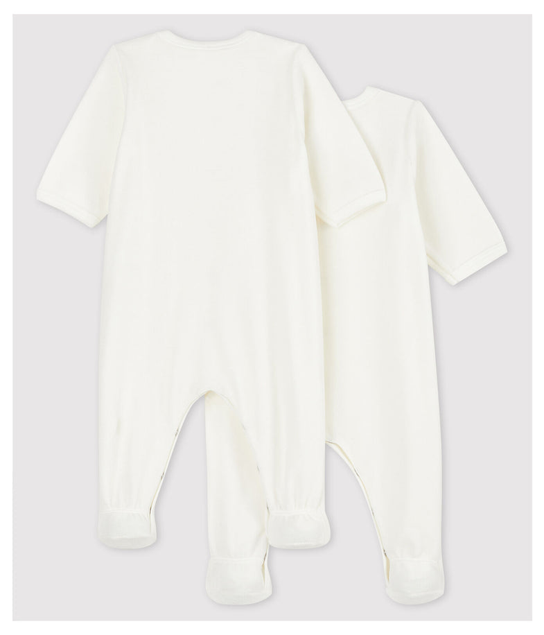 Petit Bateau Baby Pyjama Set 2 Katoen | Offwhite  *