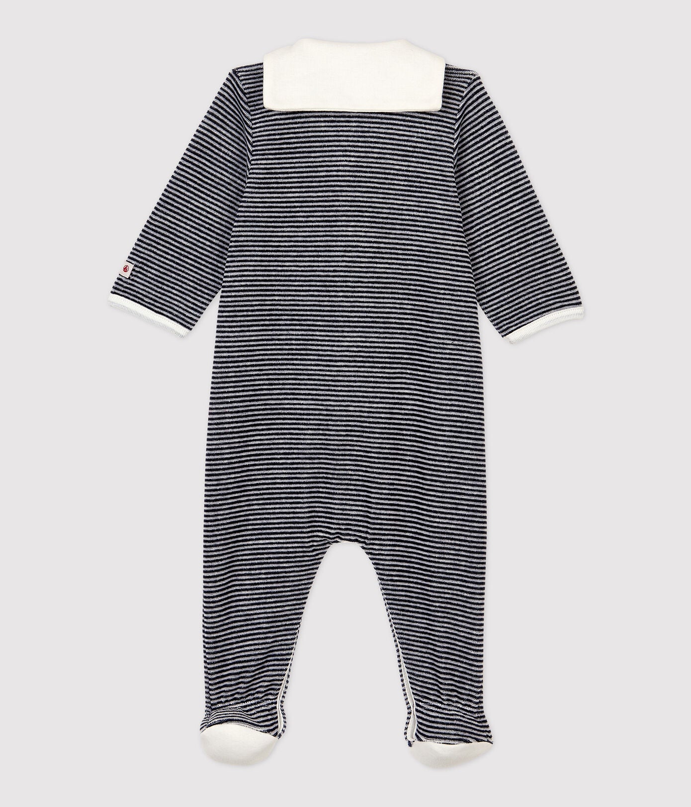 * Petit Bateau Pyjama | Gestreept met col Fluwelen