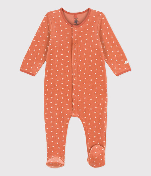 Petit Bateau Baby Pyjama I Hartjes Velours