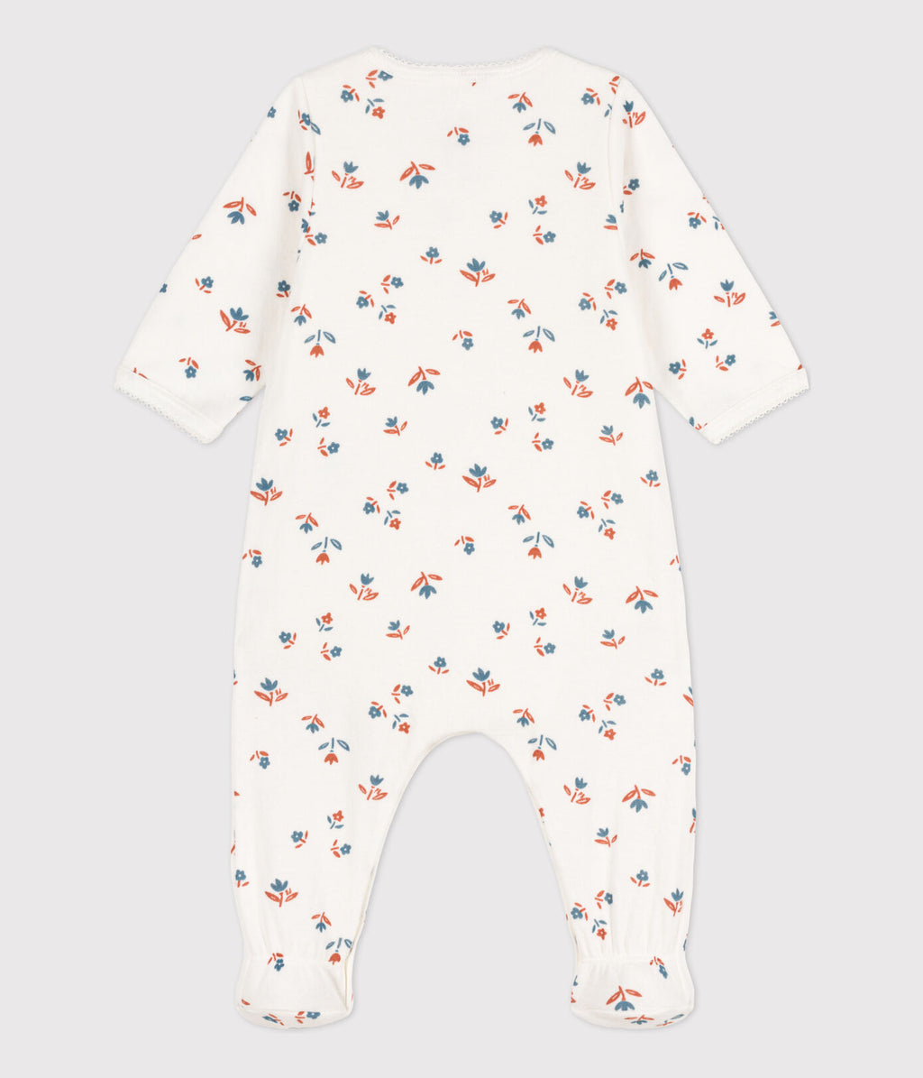 * Petit Bateau Baby Pyjama Tubic | Marshmallow Flowers