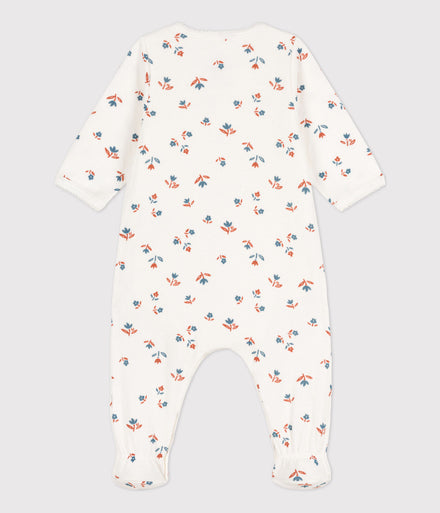 * Petit Bateau Baby Pyjama Tubic | Marshmallow Flowers