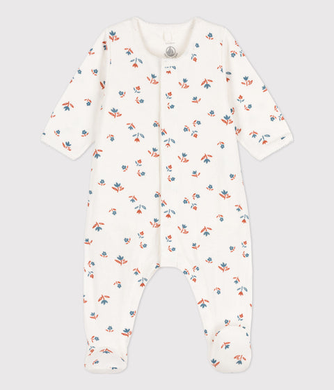 Petit Bateau Baby Pyjama Tubic | Marshmallow Flowers