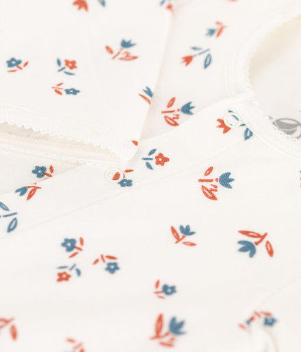 * Petit Bateau Baby Pyjama Tubic | Marshmallow Flowers