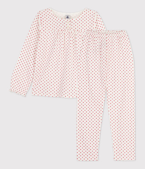 Petit Bateau Pyjama Katoen | Marshmallow / Stop