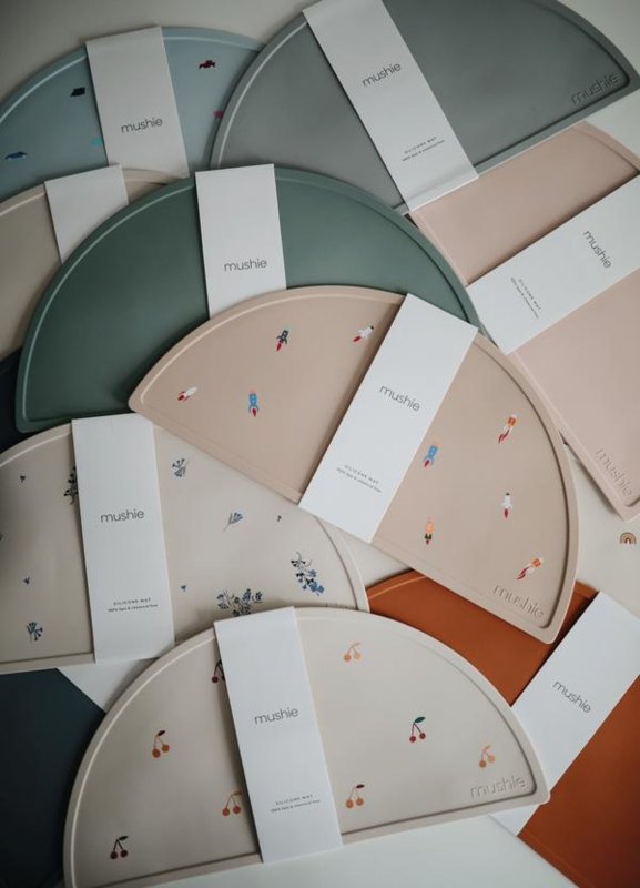 Mushie Siliconen Placemat | Vanilla Confetti