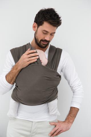 Babylonia draagdoek Tricot Slen Organic White pepper