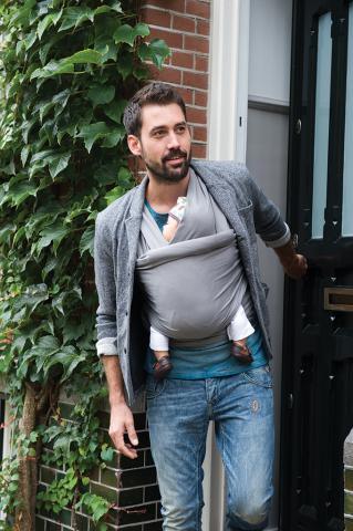 Babylonia draagdoek Tricot Slen Organic White pepper