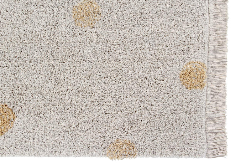 Lorena Canals machinewasbaar tapijt 120x160cm Hippy Dots Natural Honey