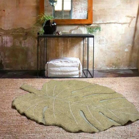 Lorena Canals machinewasbaar tapijt 120x180cm Monstera Olive