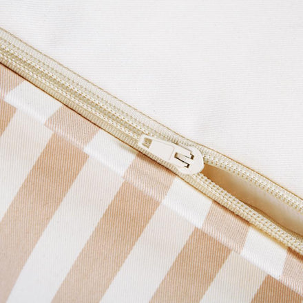 * Nobodinoz Chelsea Twill Beanbag | Taupe Stripes/Natural