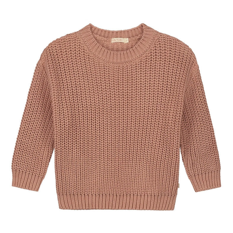 Yuki Chunky Knit Sweater | Blush