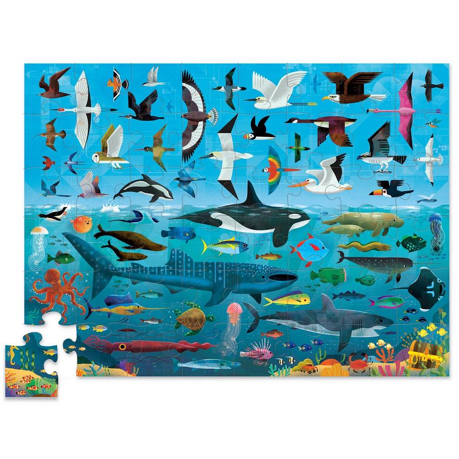 Crocodile Creek puzzel 48 stukken - Above & Below | Sea & Sky