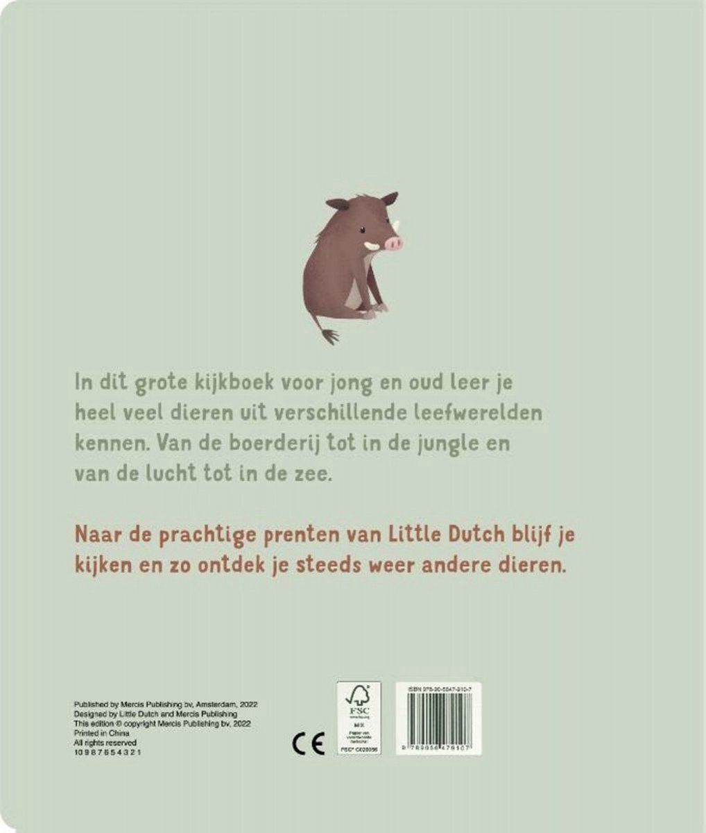 Little Dutch voorleesboek Mijn Eerste Dierenboek, achterkant