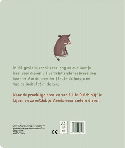 Little Dutch voorleesboek Mijn Eerste Dierenboek, achterkant