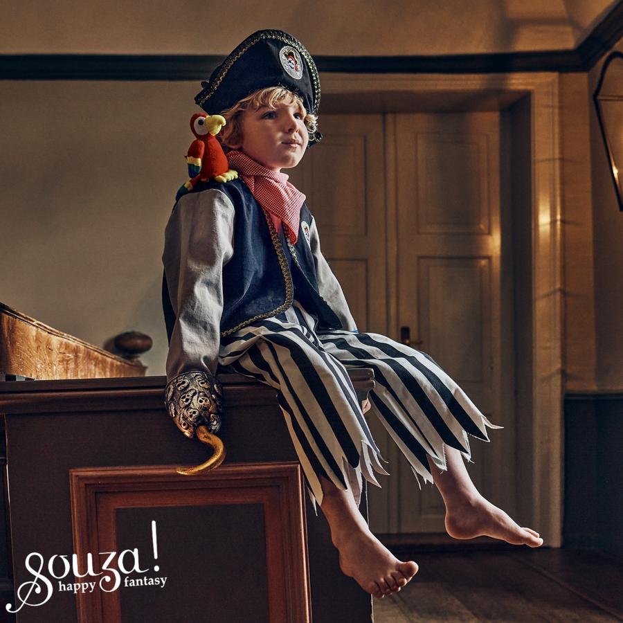 Souza Duncan piratenkostuum voor kinderen van 5 tot 7 jaar, vooraanzicht