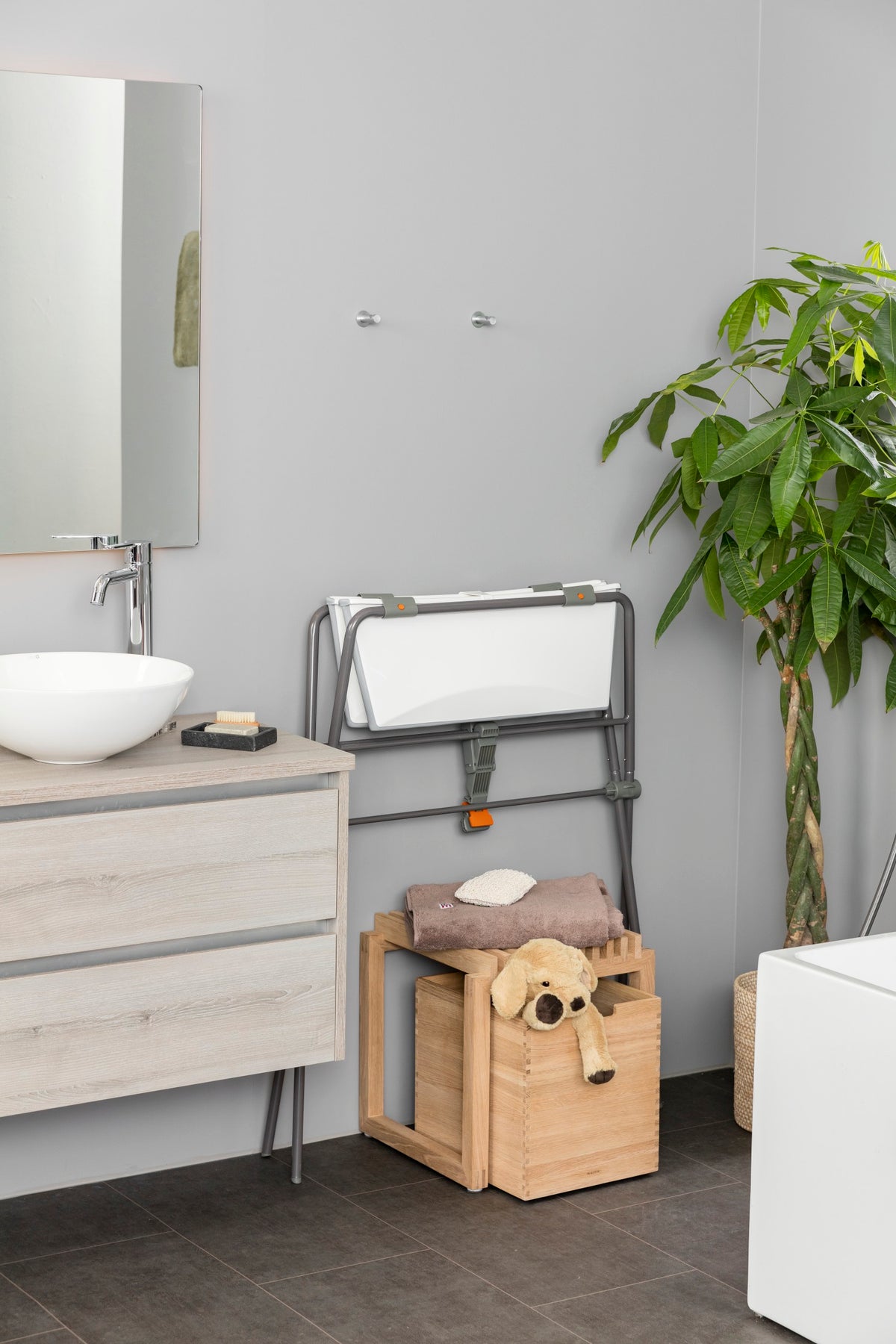 Stokke Flexi Bath + Badinzet Bundle White, badje en badinzet samen