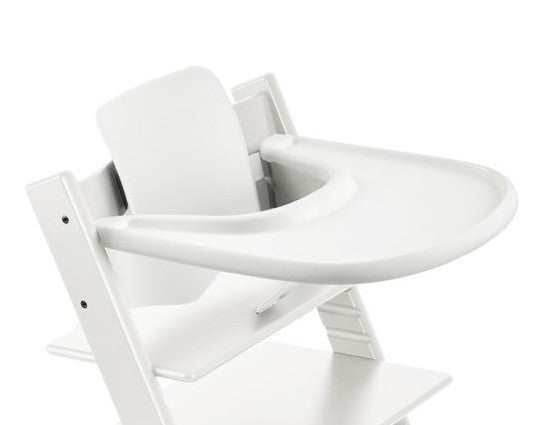 Stokke Tripp Trapp eettablet in zwart, productfoto van het tafelblad