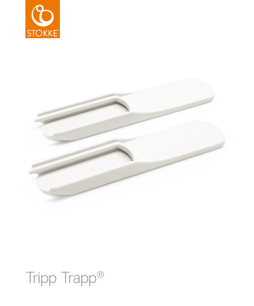 Stokke Tripp Trapp Extended Glider Set wit, twee verlengde glijders