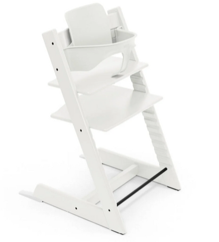 Stokke Tripp Trapp Wit met Baby Set, zijaanzicht